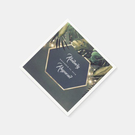 Tropical Palms Beach Serviette (Ecke)