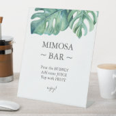 Tropical Palms Brautparty Mimosa Bar Sign Sockelschild (In Situ)