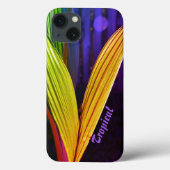 Tropical Palms Bright mehrfarbig Case-Mate iPhone Hülle (Rückseite)