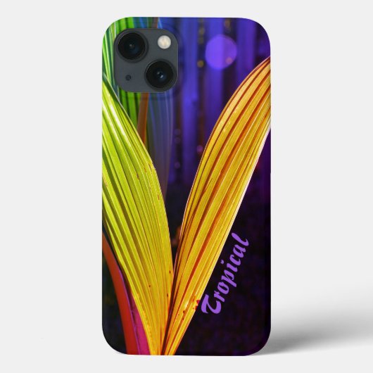 Tropical Palms Bright mehrfarbig Case-Mate iPhone Hülle (Rückseite)