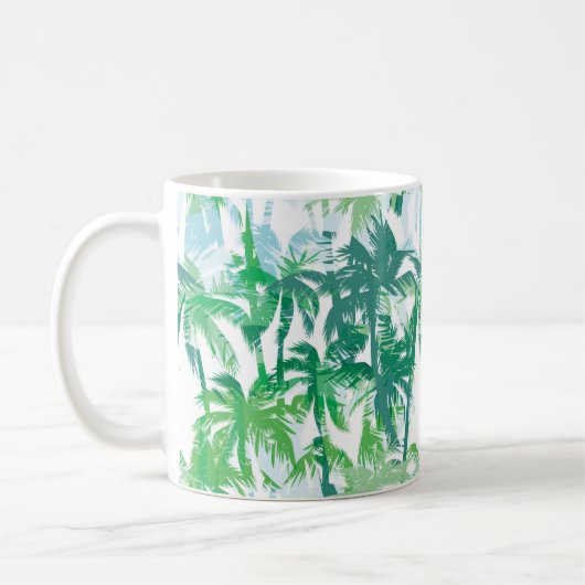 Tropical Palms Coffee Tasse (Links)