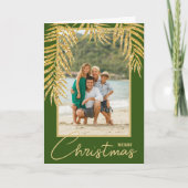 Tropical Palms Multi-Foto Weihnachtsfeiertag Karte (Vorderseite)