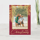 Tropical Palms Multi-Foto Weihnachtsfeiertag Karte (Vorderseite)