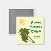 Tropical Palms Personalisierte Statoom Door Marker Magnet (Vorderseite/Rückseite)