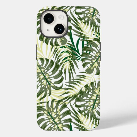 Tropical Palms Print iPhone 14 Fall Case-Mate iPhone Hülle (Rückseite)