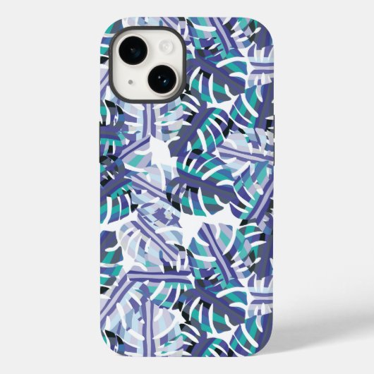 Tropical Palms Print iPhone 14 Fall Case-Mate iPhone Hülle (Rückseite)