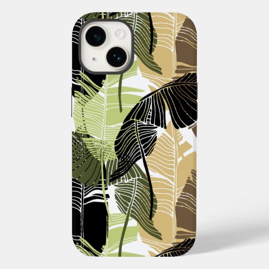Tropical Palms Print iPhone 14 Fall Case-Mate iPhone Hülle (Rückseite)