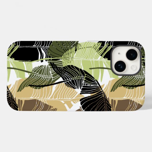 Tropical Palms Print iPhone 14 Fall Case-Mate iPhone Hülle (Rückseite (Horizontal))