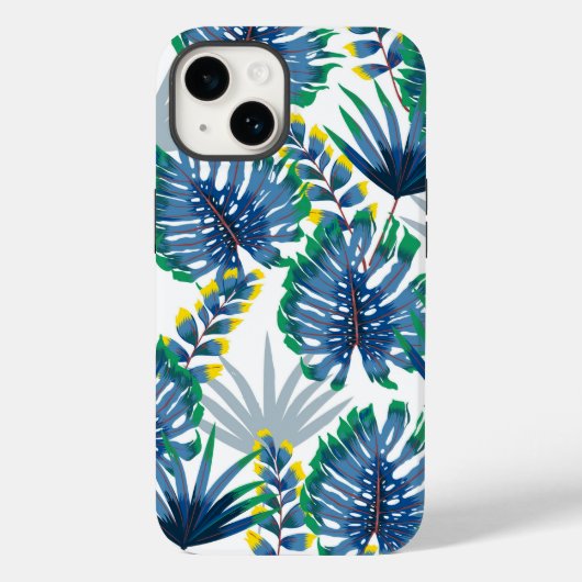 Tropical Palms Print iPhone 14 Fall Case-Mate iPhone Hülle (Rückseite)