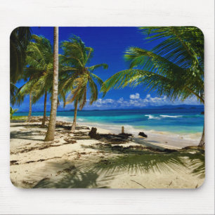Tropical Palms San Blas Panama Sandy Beach Insel Mousepad