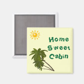Tropical Palms Stateroom Door Marker Magnet (Vorderseite/Rückseite)