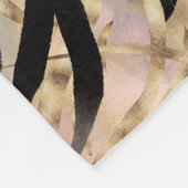 Tropical Palms Tiger Animal Print Fleecedecke (Ecke)