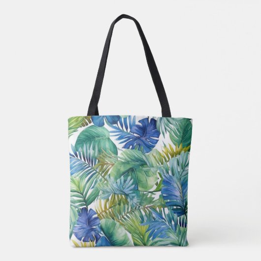 Tropical Palms Tote Bag Tasche (Rückseite)