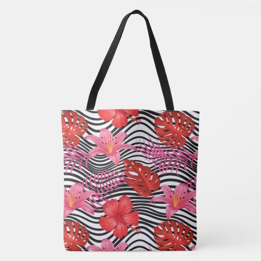 Tropical Palms Tote Bag Tasche (Vorderseite)