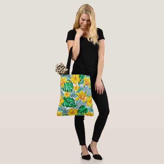 Tropical Palms Tote Bag Tasche (Am Model)
