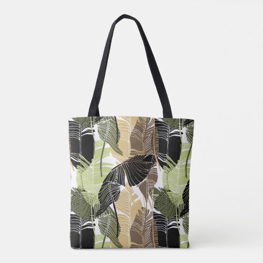Tropical Palms Tote Bag Tasche (Rückseite)