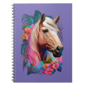 Tropical Palomino Horse Notebook Notizblock (Vorderseite)