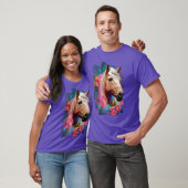 Tropical Palomino Horse Tshirt (Unisex)