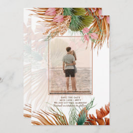 Tropical Pampas Grass FOTO Terracotta Save The Date