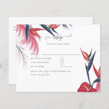 Tropical Pampas Grass Navy Berry Wedding