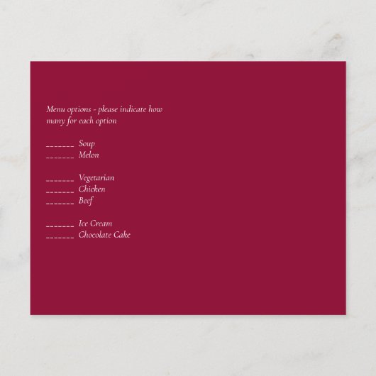 Tropical Pampas Grass Navy Berry Wedding (Rückseite)