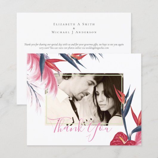 Tropical Pampas Grass Navy Berry Wedding (Vorne/Hinten)