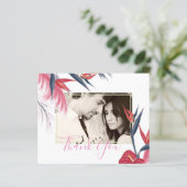 Tropical Pampas Grass Navy Berry Wedding (Stehend Vorderseite)