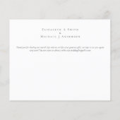 Tropical Pampas Grass Navy Berry Wedding (Rückseite)