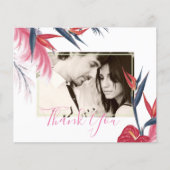 Tropical Pampas Grass Navy Berry Wedding (Vorderseite)