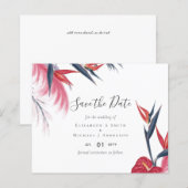Tropical Pampas Grass Navy Berry Wedding (Vorne/Hinten)
