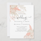 Tropical Pampas Grass Terracotta Wedding (Vorderseite)