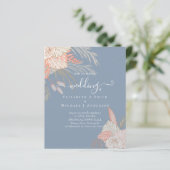 Tropical Pampas Grass Terracotta Wedding (Stehend Vorderseite)