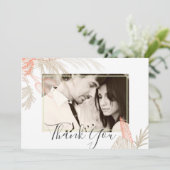 Tropical Pampas Grass Terracotta Wedding (Stehend Vorderseite)