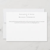 Tropical Pampas Grass Terracotta Wedding (Rückseite)