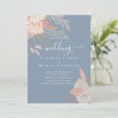 Tropical Pampas Grass Terracotta Wedding (Stehend Vorderseite)