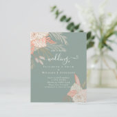 Tropical Pampas Grass Terracotta Wedding (Stehend Vorderseite)