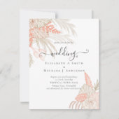 Tropical Pampas Grass Terracotta Wedding (Vorderseite)