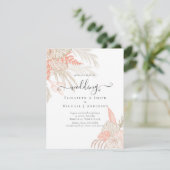 Tropical Pampas Grass Terracotta Wedding (Stehend Vorderseite)