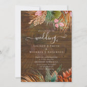 Tropical Pampas Grass Terracotta Wedding (Vorderseite)