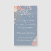 Tropical Pampas Grass Terracotta Wedding Magnetkarte (Vorderseite)