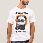 Tropical Panda Vibes T-Shirt (Vorderseite)