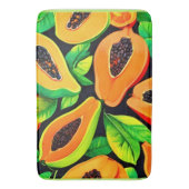 Tropical Papaya Paradise Badematte (Vorderseite Vertikal)
