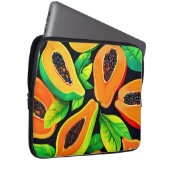 Tropical Papaya Paradise Laptopschutzhülle (Vorne Rechts)