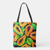Tropical Papaya Paradise Tasche (Rückseite)