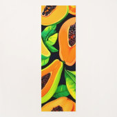 Tropical Papaya Paradise Yogamatte (Vorderseite)