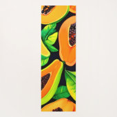 Tropical Papaya Paradise Yogamatte (Rückseite)