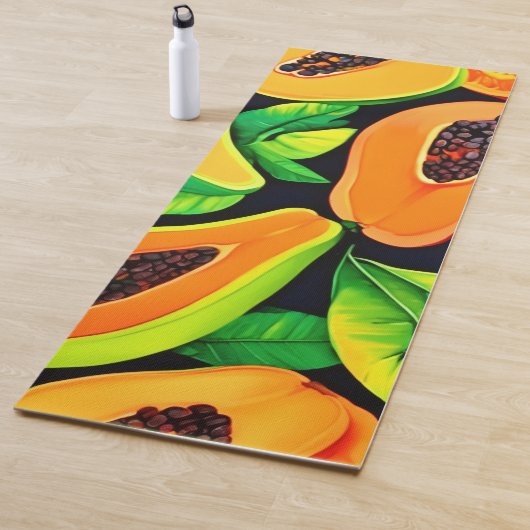 Tropical Papaya Paradise Yogamatte (Beispiel)