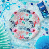 Tropical Paper Party Plates Pappteller (Party)