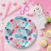 Tropical Paper Party Plates Pappteller (Party)