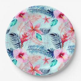 Tropical Paper Party Plates Pappteller